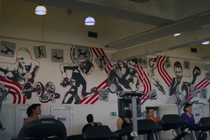 "Спорт " стена в тренажерном зале (май 2015)