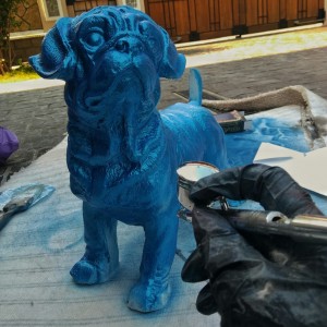 Синий перламутровый пес exmix