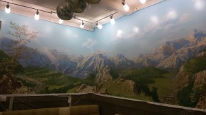 "Горный пейзаж " угловая панорама на кухне (июль 2017)