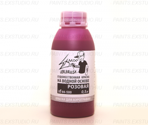 Краска для аэрографии Exmix Розовая, 500 ml